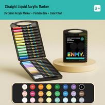 Enmi Deweyke Soft Tip Skystas Akrilinis Markeris - Mažos Juodos Dėžutės Leidimas black