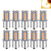 S25 LED Vienas 24V Gintarinis Sunkvežimio Šoninis Posūkio Žibintas Kamuoliukas Galinis Žibintas G18 (1156 BA15s) S25 Single Amber (Set oranžinė