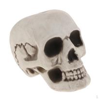 Collectible Skeleton Decorative Figurine Halloween Decor Skull Sculpture Statue D gray