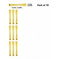 10pcs Perm Rods Set Create Natural Waves & Curls Hair Rollers Perfect For DIY Hairdressing & Styling Hair Tools, Hair Products For Barber Salon 10PCS geltona