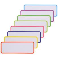 27Pcs Labels Dry Erase Tags Whiteboard Magnets Fridge Stickers Name Tape File Folder Labels Storage Filing Products white