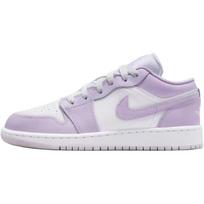 Jordan Air Jordan 1 Low top Basketball Shoes White Light Purple Unisex 553560-502 38.5 white