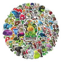 78-Piece Plants vs. Zombies Game Sticker Set: Notebook, Stationery, Phone Case DIY Decoration black