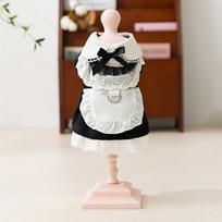 Spring/Summer Pussy Dress Towing Maid Skirt Into Cat Teddy Bigbear Yorkshire Pet Dog Dress XL (recommended weight 12-7.5 kg) bondi mėlyna spalva