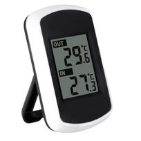 LCD skaitmeninis belaidis vidaus lauko termometro temperatūros matavimo aplinkos oro testeris gray