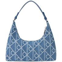 Calvin Klein Monogram Jacquard Shoulder Bag One Size gray