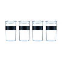 BODUM PRESSO Food Storage Canisters 4-Set 250ml Plastic Dishwasher BPA-Free juoda