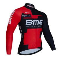 Bmcing-Pro Team Cycling Jersey Set, MTB Uniform, Bicycle Clothing, Quick Dry Bike Clothes, Long Cycling Wear, 19D Bib Set, Autum S