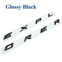 3D ABS for EXPLORER Letters Emblem Car Front Hood Bonnet Badge For EXPLORER Sticker 2013 2015 2016 2017 2018 Accessories black