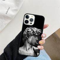 Greek Aesthetics Plaster statue Phone Case For iPhone 17 Air 15 16 Cover  11 13 14 Pro Max 12 Plus Max Fundas iPhone 14pro max black