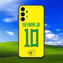 Futbolas 10 N-NeYmAr telefono dėklas Samsung Galaxy A13,A21s,A22,A31,A32,A52,A53,A71,A80,Minkštas juodas korpusas Samsung a20s blue