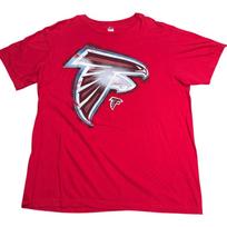 Majestic Atlanta Falcons Tee Shirt Adult Size XL Red Big Logo VTG Style NFL S