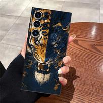 Case for Samsung Galaxy S26 Ultra S10 S9 S21 FE S25 Plus S20 Ultra S23 S24 Note 20 8 9 10 Funda Phone Cover Cool Cartoon Tiger Galaxy Note8 black