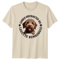 Easily Distracted By Lagotto Romagnolo Mens T-Shirt Womens Tee Graphic Top XS