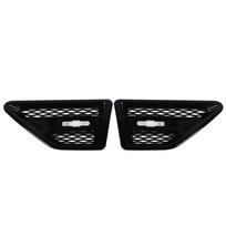 Side Air Vent Trim Grill Front Left Right Gloss Black Car Grill Mesh Vent Decoration Replacement For Freelander 2 LR2 black