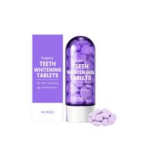 Violetinės dantų pastos tabletės švelniai valo paviršinius dantų dėmės, palikdamos juos blizgančius ir gaivius, bei suteikia gaivų kvapą. 30pcs purple