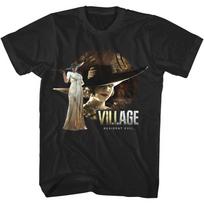 Pop Resident Evil Village Lady Unisexs New Game Unisexs New Game Biohazard Clothing Short Sleeve TShirt XL brown