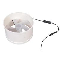 High Performances 200mm PVC Ventilation Blower Fan 12V 360CFM Includes Switches for Strong Exhaust in Workshops Warehouses 1 white