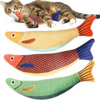 Katės Žuvies Pliušinis Žaislas - Atsparus Kandžiojimui, Savarankiškam Žaidimui, Dantų Dygimo Palengvinimui, Patvari Imitacija Kačiukams Green Toy Fish beige