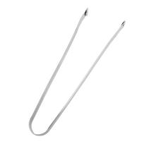 4 Pcs BBQ Sausage Turning Tongs 304 Stainless Steel Multipurpose Barbecue Kitchen Cooking Tongs for Flipping Grilling white
