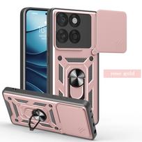 Funda for Motorola Moto Edge 60 Fusion Edge 60S 60 Pro Stylus Case Slide Camera Armor Holder Stand Protect Cover Capa Moto Edge 60 Fusion rožinio aukso spalvos