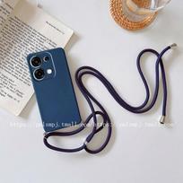 For POCO C85 4G Crossbody Necklace Strap Cord Lanyard Soft Case for Xiaomi POCO C 85 Camera Protect Silicone Bumper Cover Shell for POCO C85 4G gray