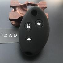 ZAD silikoninės gumos automobilio rakto dėklas dangtelis rinkinys laikiklis Citroen C8 C5 Xsara Picasso Berlingo 3 mygtukų sulankstomam raktui juoda