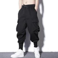 Laisvos Haremo Kelnės Vyriškos Kelnės Hip Hop Laisvalaikio Kelnės iki Kulkšnies Madingos Streetwear Kišeninės sportinės kelnės M