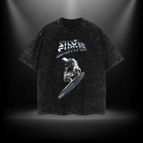 Sidabrinis banglentininkas Fantastiškasis ketvertas MCU Komiksai Dviguba fantazija Grafinis marškinėlis Vyriškas T-shirt XS black