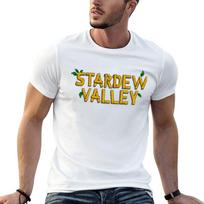 Stardew Valley Sign T-Shirt Holiday Casual Tee S white