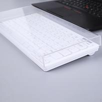 Keyboard Dust Cover Transparent Protector Desktop Gaming Office High Performance 87Key white