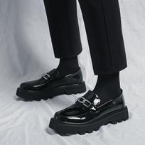 Odiniai vyriški batai įslystami lauko Oksfordai vyrams Vestuvėms Šventei Biuro Darbo Batai Klasikiniai Business Casual Mados Batai vyrai 6.5 juoda