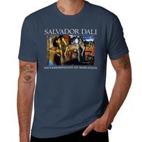 Metamorphosis of Narcissus (Salvador Dalí) T-Shirt cotton t shirts man 100% man t shirt summer T-Shirt S black