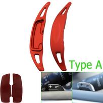For Renault Clio V Captur II Arkana Intens R.S. Line     Car Steering Wheel DSG Paddle Shift Extension Stickers Type A Red red