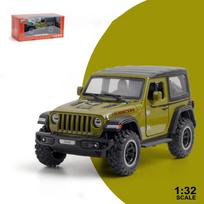 1:32 Visureigio Džipo Lydinio Modelinis Automobilis Žaislas Su Garsu Šviesa Metalinis Liejimo Transporto Priemonė Vaikams B142 žalia