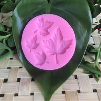 Maistui tinkamos lapų formos 3D silikoninio torto fondant pelėsių muilo žvakių formos N/A rožinė