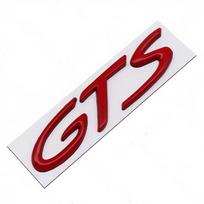 1 vnt. 3D metaliniai GTS automobilio ženkleliai Lipdukai Emblema Sparnas Šoninis Galinis Bagazines dangtis Ženklelis Lipdukas Priedai 911 718 GTS Turbo 4 S 1pcs white