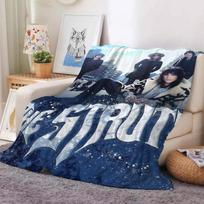 Rock Band The S-Strokes Blanket For Sofa Office Bed Plane Travel Sleep Read Relax Camping Soft And Warm 75X95CM gray