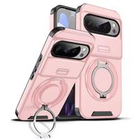 For Nothing Phone 4a Case Nothing Phone 4a Cover Magnetic Ring Armor Slide Camera Lens Case Magsafe Wireless Charge Cover Nothing Phone (4a) gray