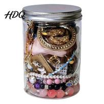 Jewelry Kit with Storage Box 35/40/45/50/60Pcs Mystery Jar for Women Assorted Necklace Earrings Set Necklaces Rings Bracelets Random Silver 35PCS sidabras