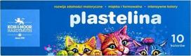 Plastelinos rinkinys 10 spalvų su katytėmis
