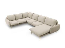 Minkštas kampas Cosmopolitan Design Panoramic Vienna, smėlio/auksinės spalvos