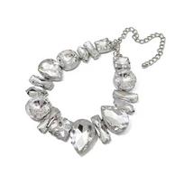 Rhinestone-Necklace Crystal Choker Chain Bohemia Geometric Clavicle Chain Wedding Jewelry Bridal Necklace for Women Girl 1