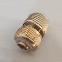 Spray Nozzle Water Gun Brass High Pressure Direct Spray Quick Connector Home Hose Adjustable Pressure Garden Sprinkler beige
