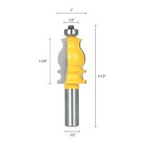 1 2  Shank Architectural Molding Router Bit Anti kickback Mitered Trimming Milling Cutter Tool Carpenter Woodworking