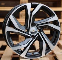 Ratlankis RACINGLINE B5762 R17x7 5x114.3 ET 43 CB 66.1 (Black Polished) (690 kg)