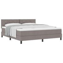 vidaXL Kiemas lova su galvūgalio Taupe 180 x 200 cm audinys