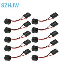 10pcs Mainboard Buzzer Set - 5V Active or Passive Buzzers for Sound Signaling in Electronics, Appliances & Security Systems black