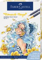 Faber-castell Goldfaber Manga 8 vnt. dvipusiai markeriai, Gofa Sketch Marker Romantic Manga 1