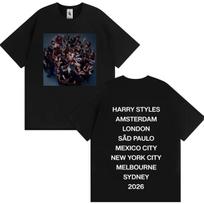 Harry Styles New Kiss All The Time Disco Occasionally 2026 Graphics Tops Mens Womens Y2k Cotton Loose Short Sleeve Tshrit Unisex 4XL black